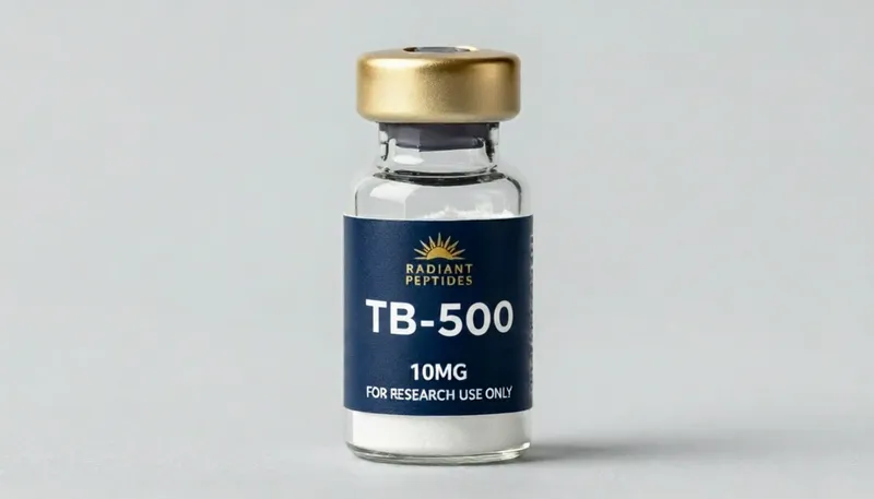 TB-500 vial van Radiant Peptides