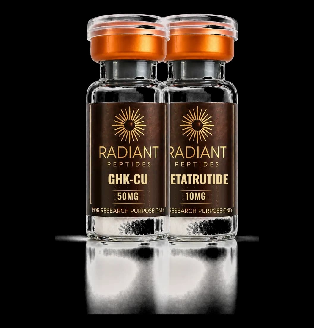 Research Bundle GHK-Cu en Retatrutide, Radiant Peptides