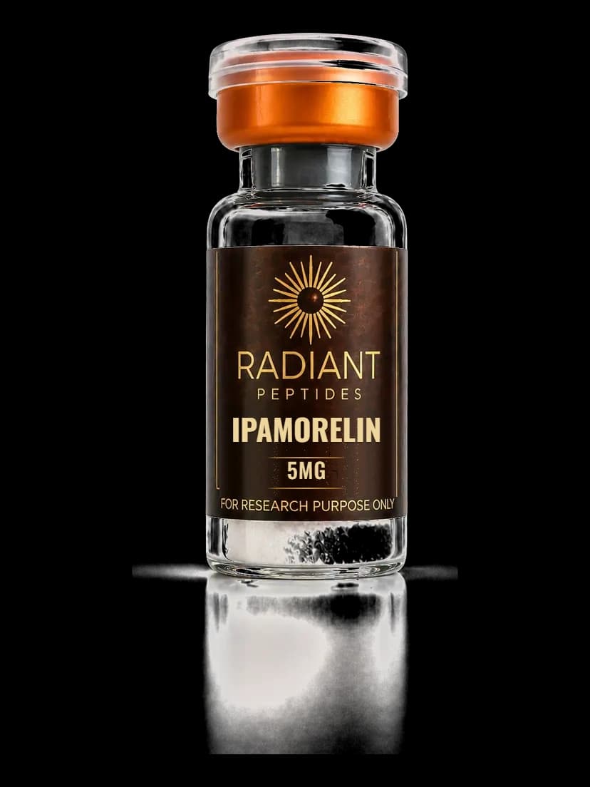 Ipamorelin vial van Radiant Peptides